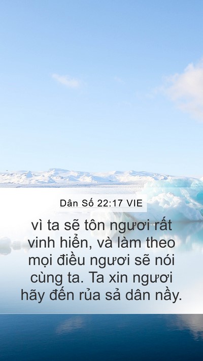 Dân Số 22:17 VIE Bible Verse Image