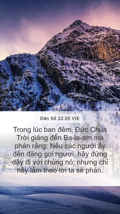 Dân Số 22:20 VIE Bible Verse Image
