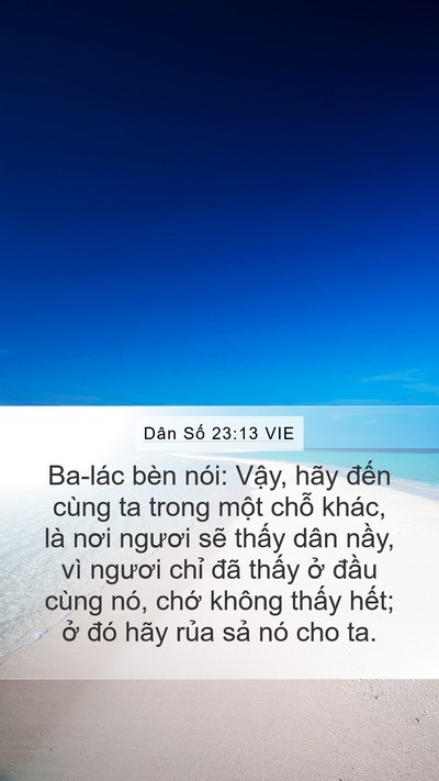Dân Số 23:13 VIE Bible Verse Image