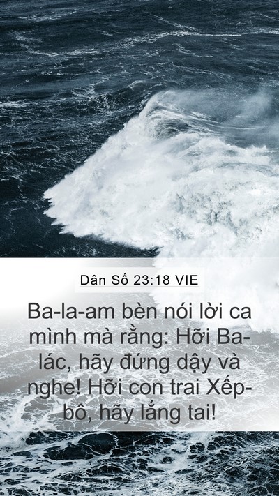 Dân Số 23:18 VIE Bible Verse Image