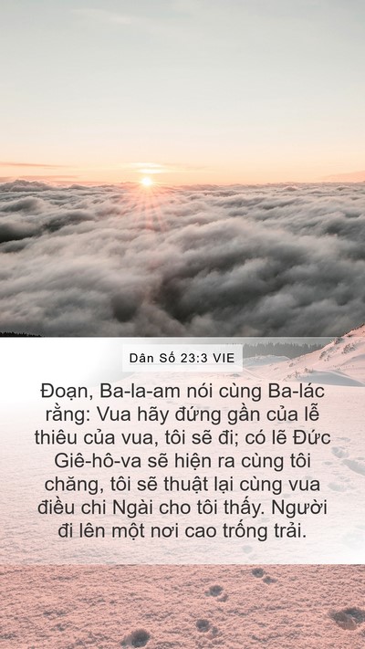 Dân Số 23:3 VIE Bible Verse Image