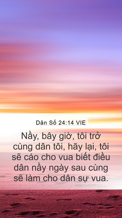 Dân Số 24:14 VIE Bible Verse Image