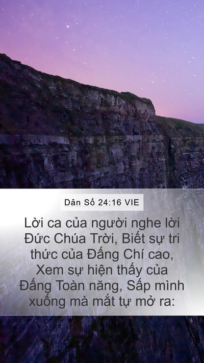 Dân Số 24:16 VIE Bible Verse Image