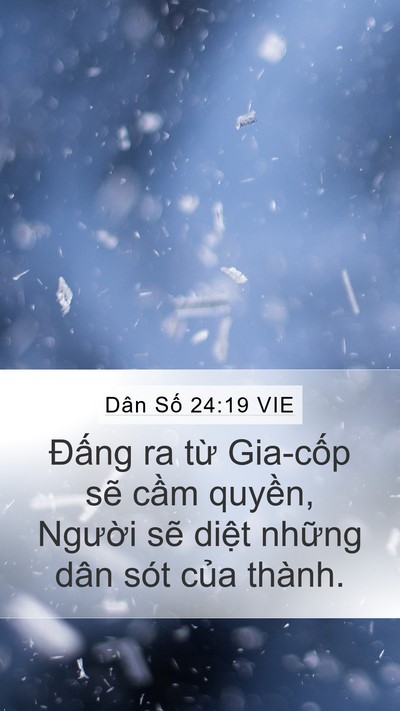 Dân Số 24:19 VIE Bible Verse Image