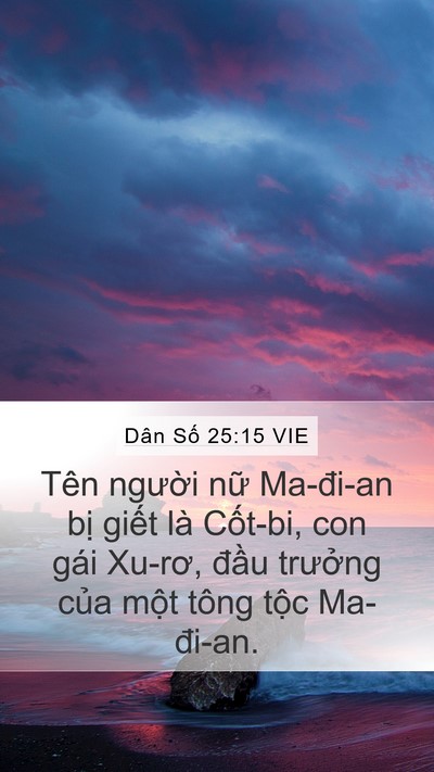 Dân Số 25:15 VIE Bible Verse Image
