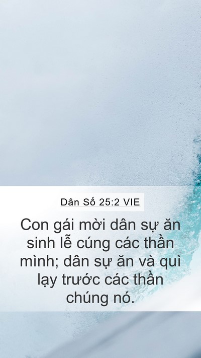 Dân Số 25:2 VIE Bible Verse Image