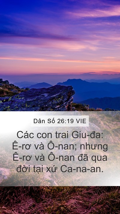 Dân Số 26:19 VIE Bible Verse Image