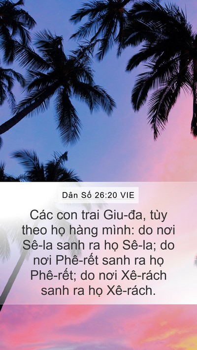 Dân Số 26:20 VIE Bible Verse Image