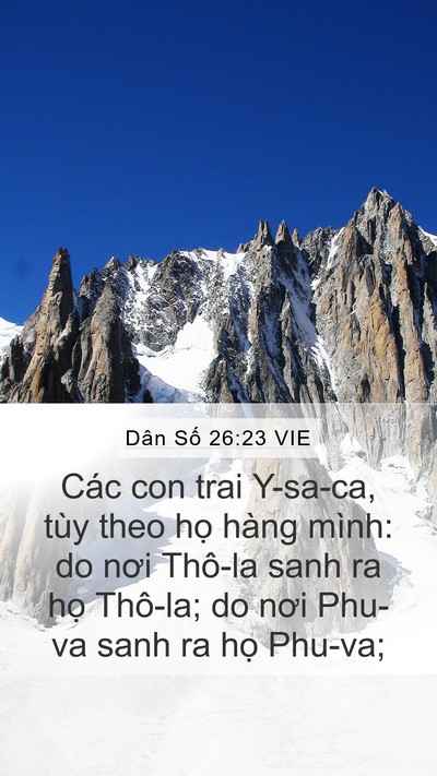 Dân Số 26:23 VIE Bible Verse Image