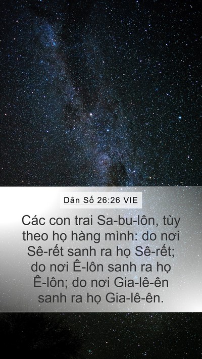 Dân Số 26:26 VIE Bible Verse Image