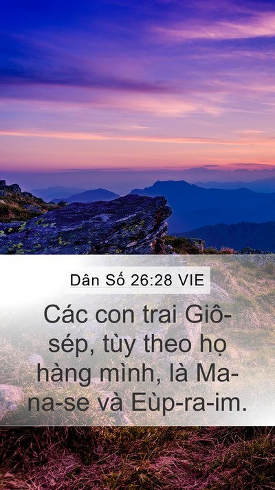 Dân Số 26:28 VIE Bible Verse Image