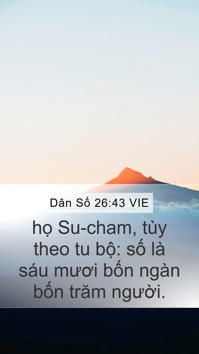 Dân Số 26:43 VIE Bible Verse Image