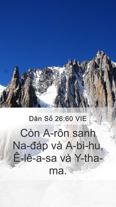 Dân Số 26:60 VIE Bible Verse Image