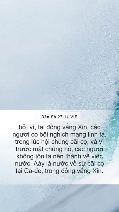 Dân Số 27:14 VIE Bible Verse Image