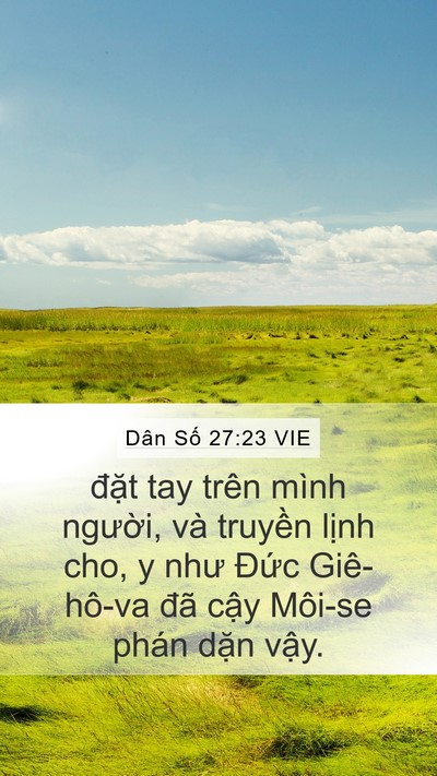 Dân Số 27:23 VIE Bible Verse Image