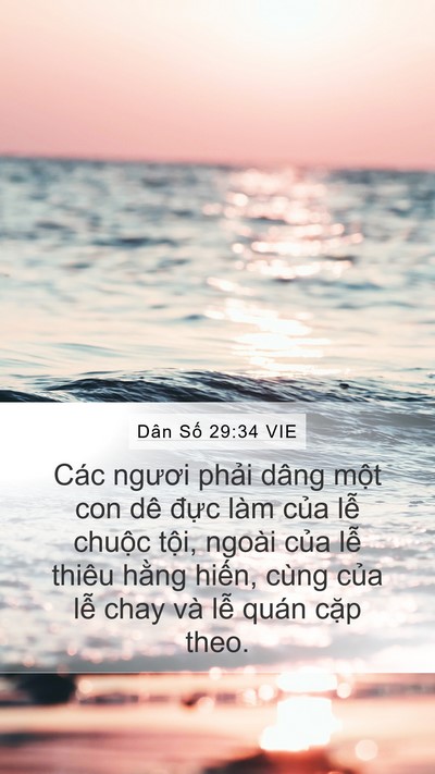 Dân Số 29:34 VIE Bible Verse Image