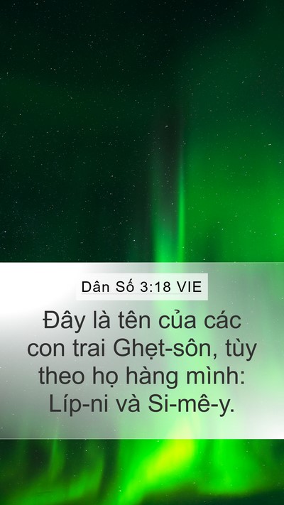 Dân Số 3:18 VIE Bible Verse Image