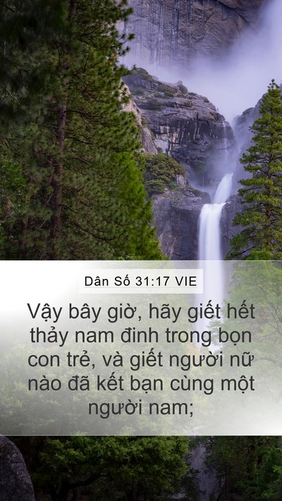 Dân Số 31:17 VIE Bible Verse Image