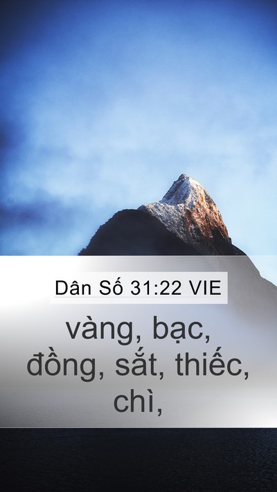Dân Số 31:22 VIE Bible Verse Image