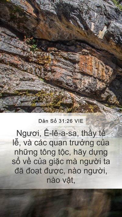Dân Số 31:26 VIE Bible Verse Image