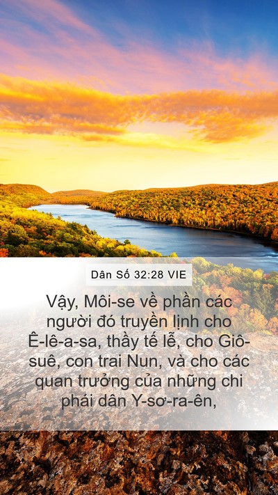 Dân Số 32:28 VIE Mobile Phone Wallpaper - Vậy, Môi-se về phần các người đó - Mobile Bible Verse Wallpaper