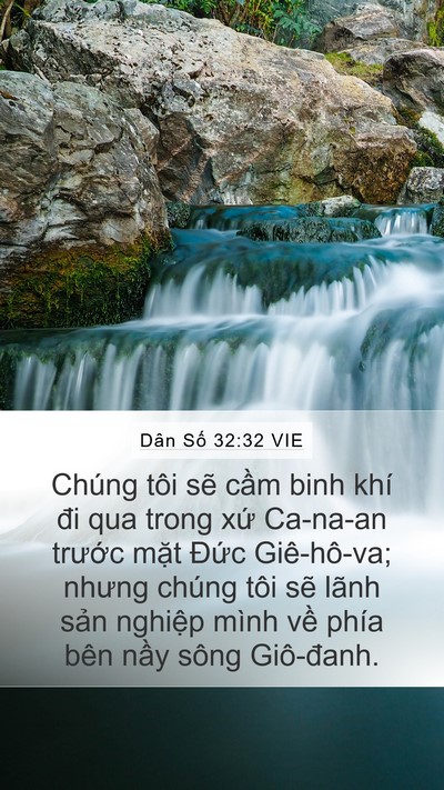 Dân Số 32:32 VIE Mobile Phone Wallpaper - Chúng tôi sẽ cầm binh khí đi qua trong - Mobile Bible Verse Wallpaper