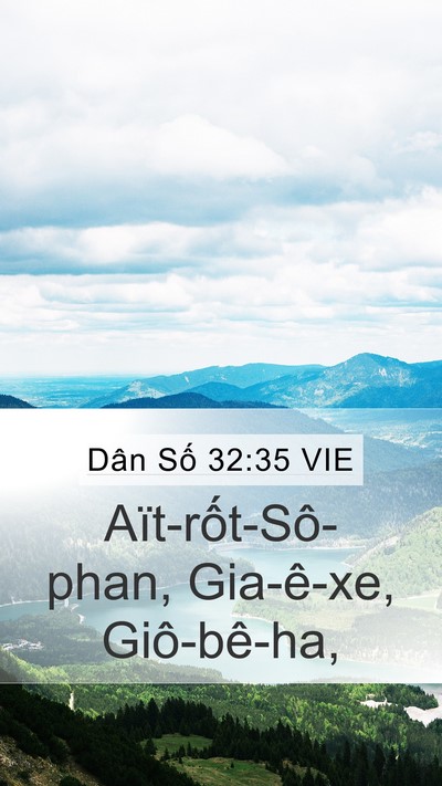 Dân Số 32:35 VIE Bible Verse Image