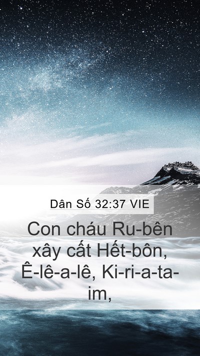 Dân Số 32:37 VIE Bible Verse Image