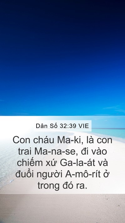 Dân Số 32:39 VIE Bible Verse Image