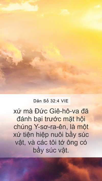 Dân Số 32:4 VIE Mobile Phone Wallpaper - xứ mà Đức Giê-hô-va đã đánh bại - Mobile Bible Verse Wallpaper