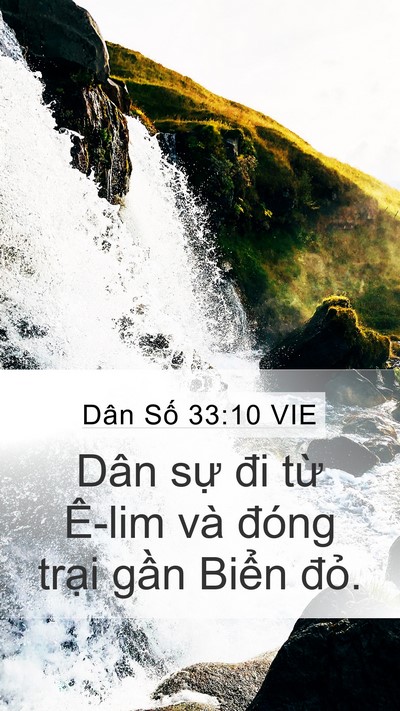 Dân Số 33:10 VIE Mobile Phone Wallpaper - Dân sự đi từ Ê-lim và đóng trại gần - Mobile Bible Verse Wallpaper