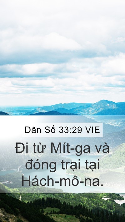 Dân Số 33:29 VIE Mobile Phone Wallpaper - Đi từ Mít-ga và đóng trại tại - Mobile Bible Verse Wallpaper