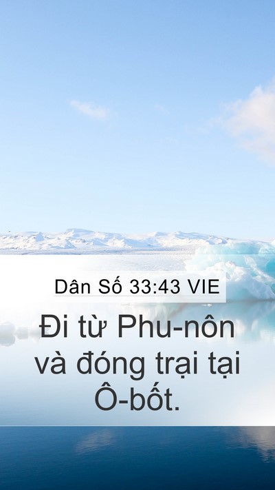 Dân Số 33:43 VIE Bible Verse Image