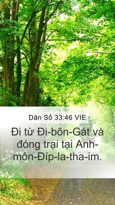 Dân Số 33:46 VIE Bible Verse Image