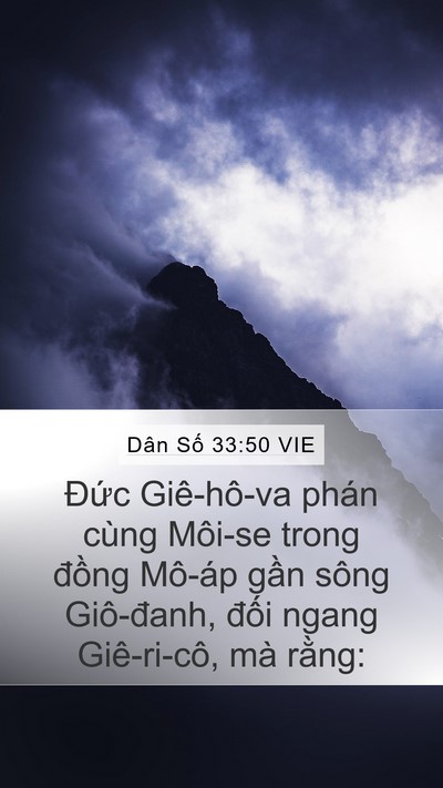 Dân Số 33:50 VIE Bible Verse Image