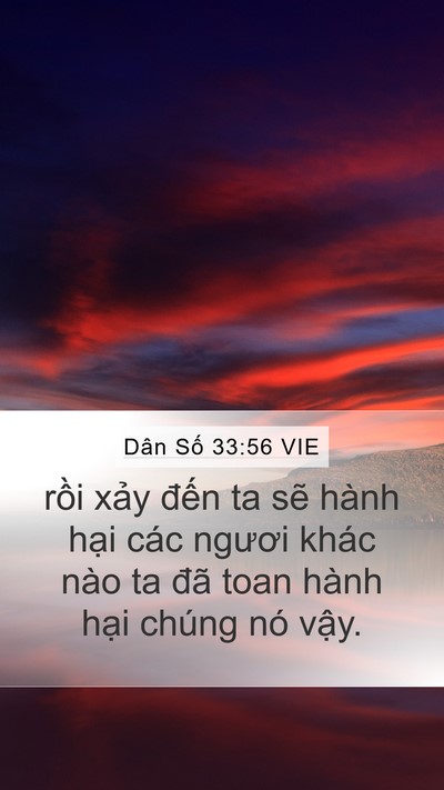 Dân Số 33:56 VIE Mobile Phone Wallpaper - rồi xảy đến ta sẽ hành hại các - Mobile Bible Verse Wallpaper