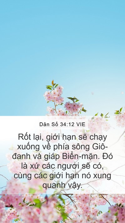 Dân Số 34:12 VIE Bible Verse Image