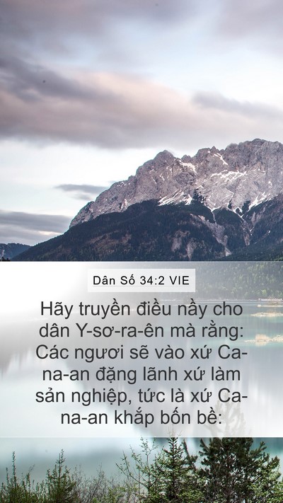 Dân Số 34:2 VIE Bible Verse Image