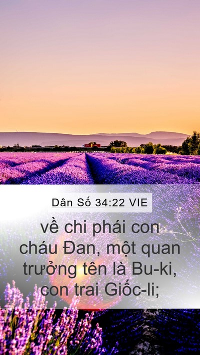 Dân Số 34:22 VIE Bible Verse Image