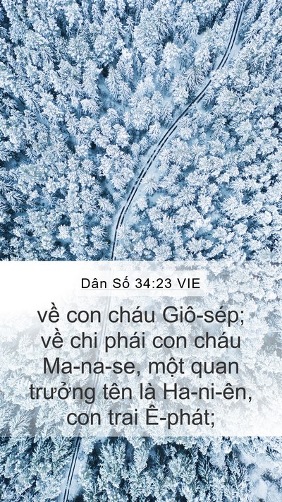 Dân Số 34:23 VIE Mobile Phone Wallpaper - về con cháu Giô-sép; về chi phái con - Mobile Bible Verse Wallpaper