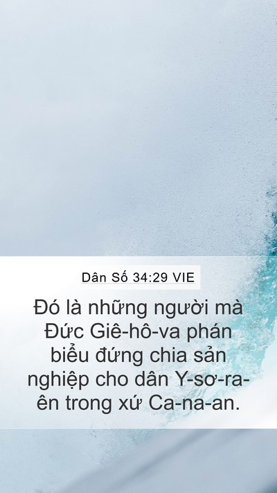 Dân Số 34:29 VIE Mobile Phone Wallpaper - Đó là những người mà Đức Giê-hô-va - Mobile Bible Verse Wallpaper