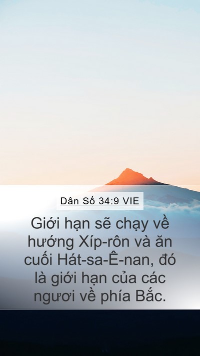 Dân Số 34:9 VIE Bible Verse Image