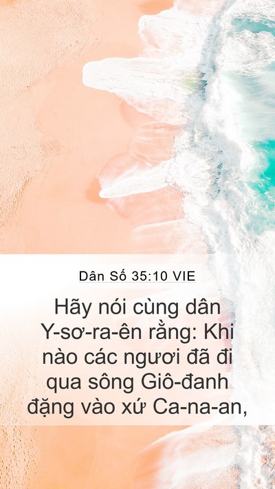 Dân Số 35:10 VIE Mobile Phone Wallpaper - Hãy nói cùng dân Y-sơ-ra-ên rằng: Khi - Mobile Bible Verse Wallpaper