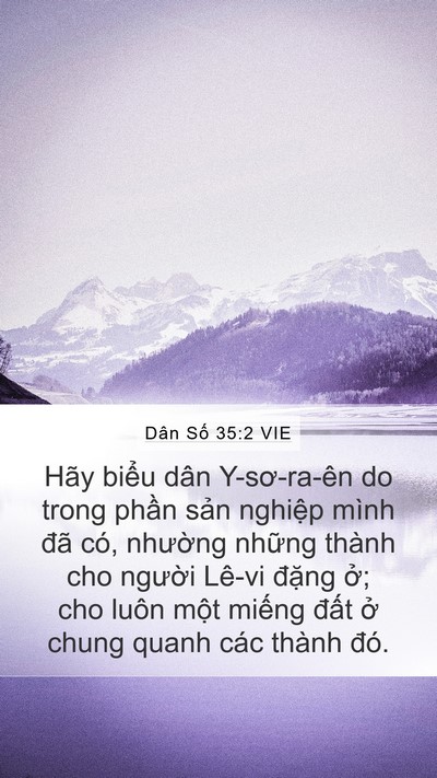 Dân Số 35:2 VIE Bible Verse Image