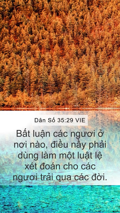 Dân Số 35:29 VIE Bible Verse Image
