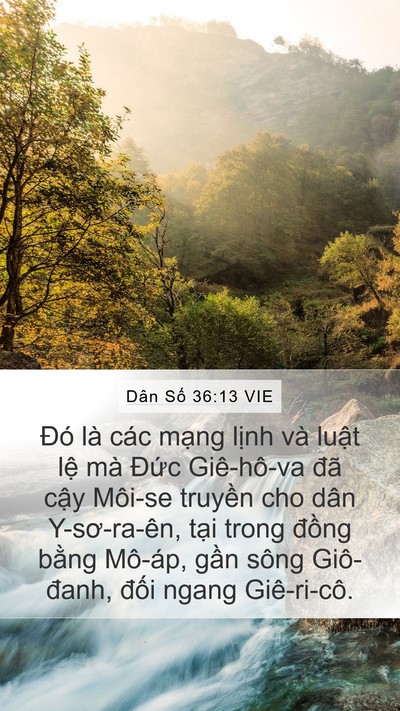Dân Số 36:13 VIE Bible Verse Image
