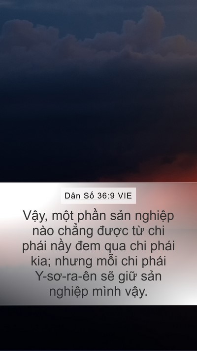 Dân Số 36:9 VIE Bible Verse Image