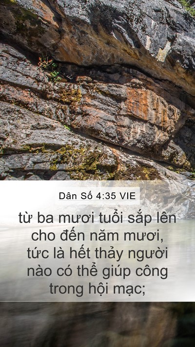 Dân Số 4:35 VIE Bible Verse Image