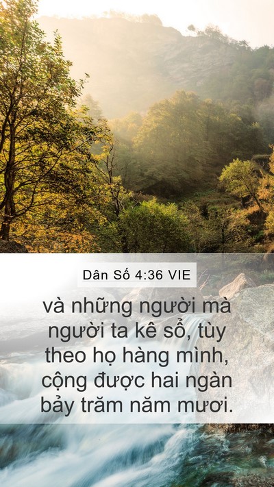 Dân Số 4:36 VIE Mobile Phone Wallpaper - và những người mà người ta kê sổ, - Mobile Bible Verse Wallpaper