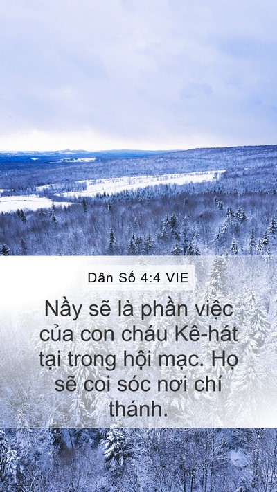 Dân Số 4:4 VIE Mobile Phone Wallpaper - Nầy sẽ là phần việc của con cháu - Mobile Bible Verse Wallpaper